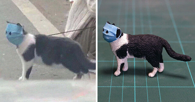 10+ Awkward Animal Photos Turned Into Funny Sculptures By Japanese Artist Meetissai (New Pics)