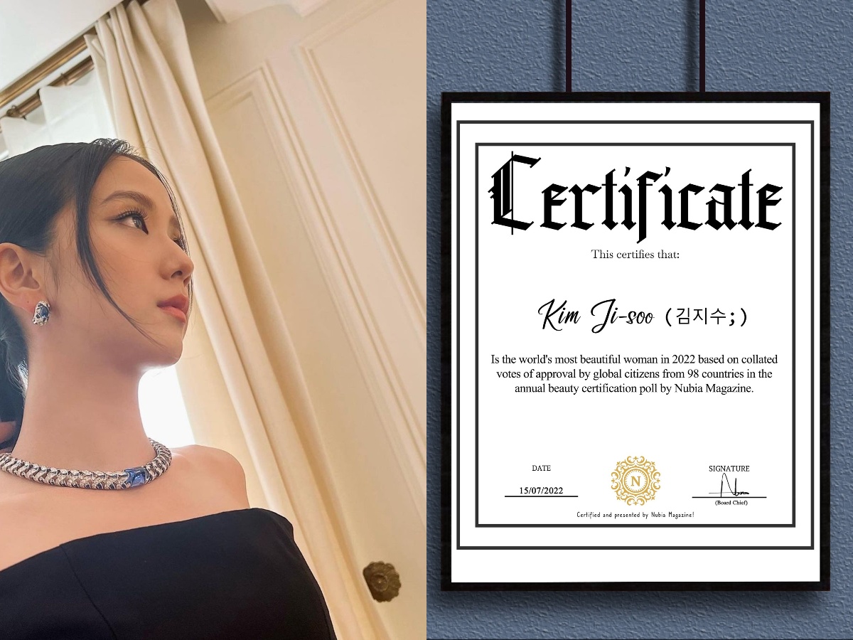 Kim Ji-Soo Officially Certified As The Most Beautiful Woman In The World 2022