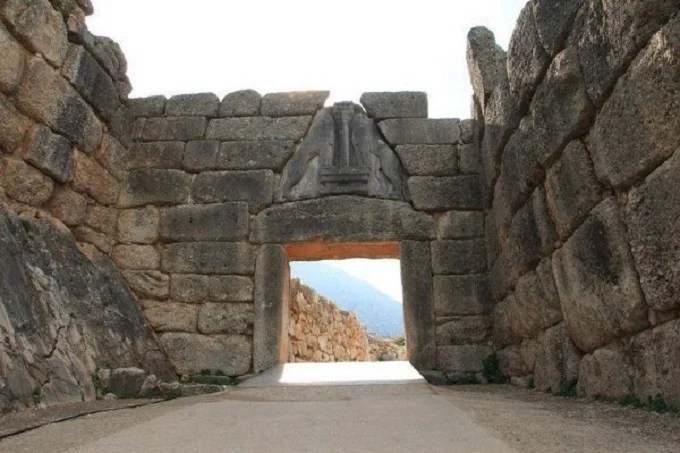 The Lion’s Gate in Mycenae, Greece